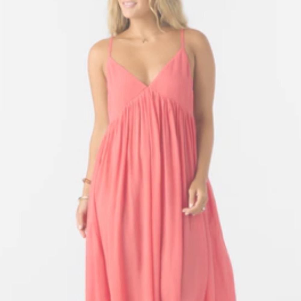 O'Neill Pink Sleeveless Maxi Sundress